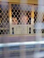 Dmitry Golik y Alexei Berchuk no se desaniman mientras viajan en el tren de camino al centro de detención preventiva de Blagoveshchensk