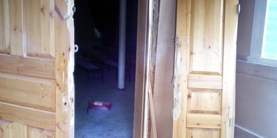 Photo: act of vandalism in the village of Chunsky, 2017