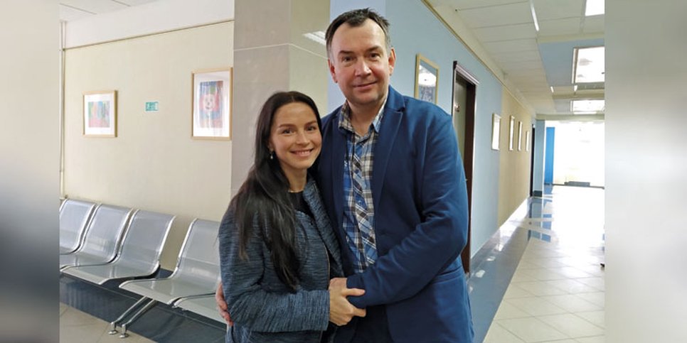 Photo : Andrzej Oniszczuk avec sa femme Anna
