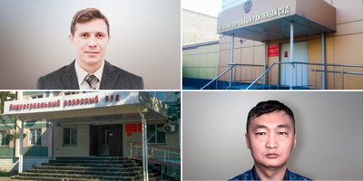 写真:ハバロフスクの2つの裁判所で裁判にかけられるキム氏とポレボドフ氏