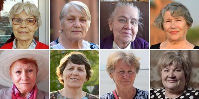 In the photo from left to right, from top to bottom: Elena Zaishchuk, Nina Purge, Kaleria Mamykina, Lyubov Galaktionova, Vera Zolotova, Raisa Usanova, Maya Karpushkina, Olga Opaleva