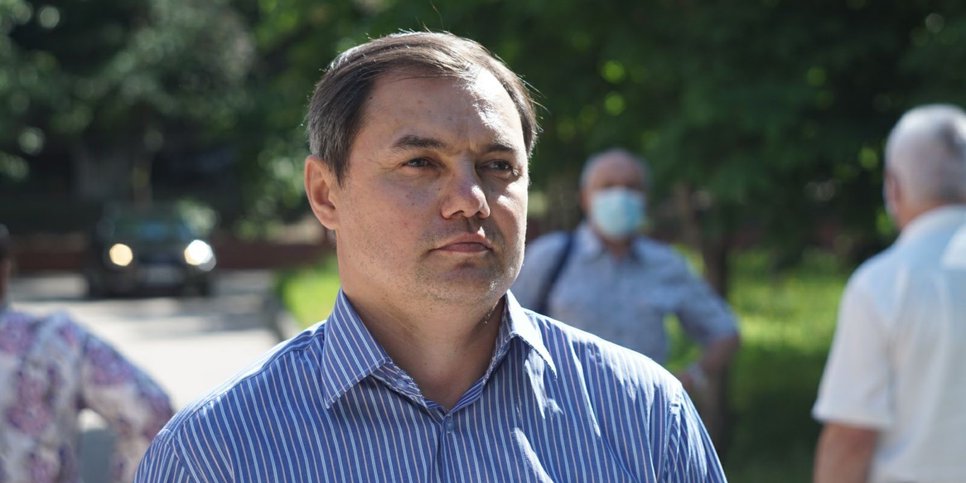 Rustam Seidkuliev il giorno del verdetto. Saratov. Maggio 2021