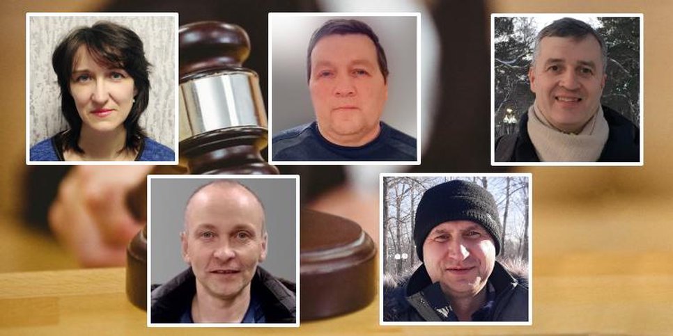 En la foto de izquierda a derecha, de arriba a abajo: los esposos de los Kulakov, Evgeny Elin, Vyacheslav Ivanov, Alexander Kozlitin