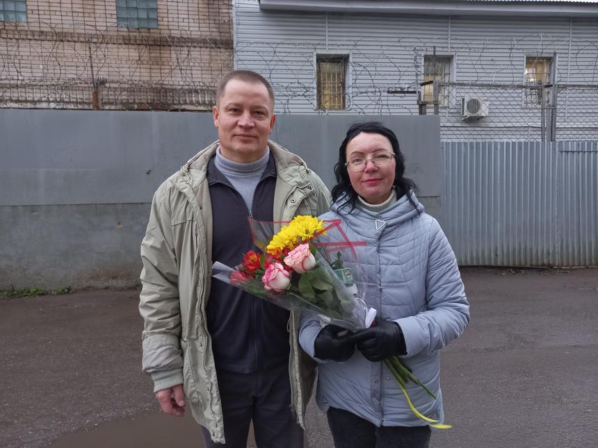 Stepanov Nikolay com sua esposa Alla