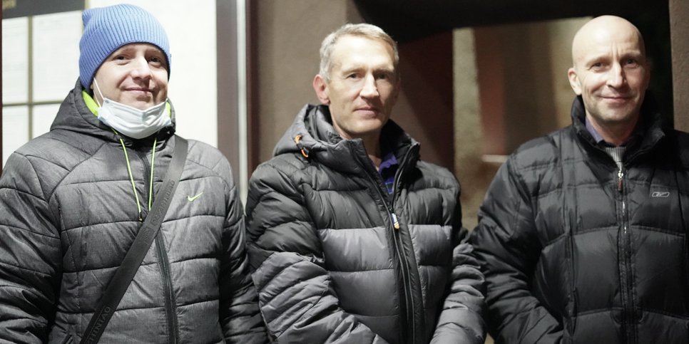 From left to right: Aleksandr Rakovskiy, Aleksandr Vavilov, Aleksey Oreshkov. November 2021
