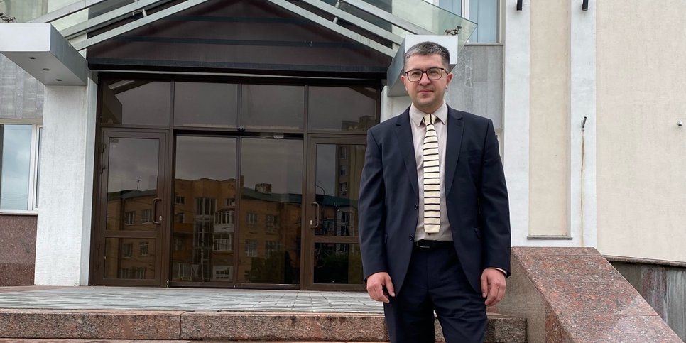 Виктор Шаяпов в день апелляции около Пензенского областного суда
