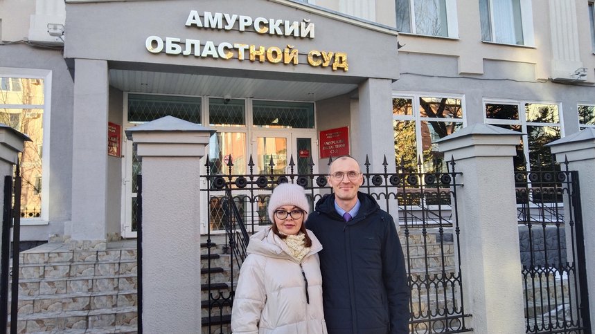 Маргарита Моисеенко — одна из трех осужденных за веру жительниц Зеи. Ее муж Константин также ранее был осужден как Свидетель Иеговы. Ноябрь 2023 г.