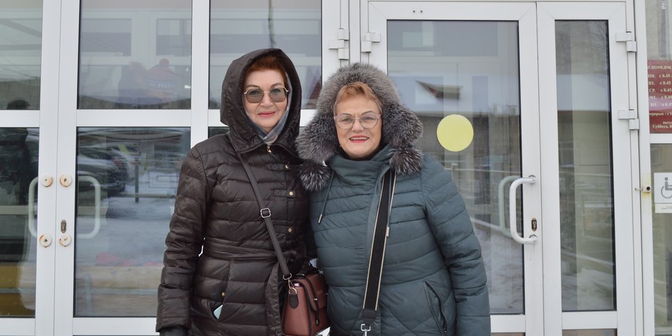 Lyubov Ovchinnikova e Lyubov Kocherova. Janeiro de 2025