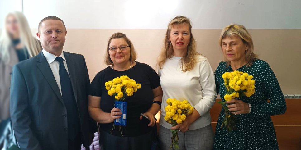 Jurij Redosubow, Ljudwig Katanajewa, Jelena Tsorn und Nina Astvatsaturowa. Oktober 2023