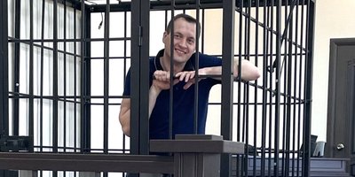 Nikolay Saparov im Gerichtssaal, März 2025